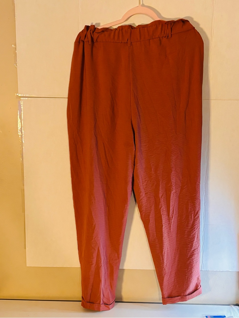 Relaxed Fit Women Pants in Rust